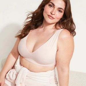 Soft-Knit V-Neck Bralette Top